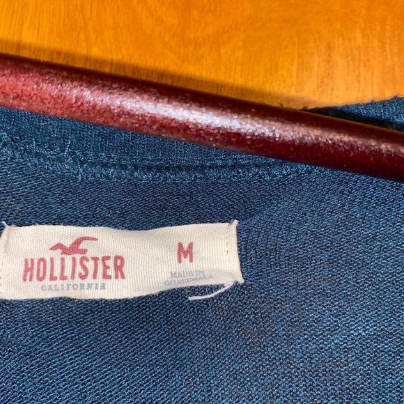 Hollister Blue Sweater w Flared Sleeves - Picture 3 of 3